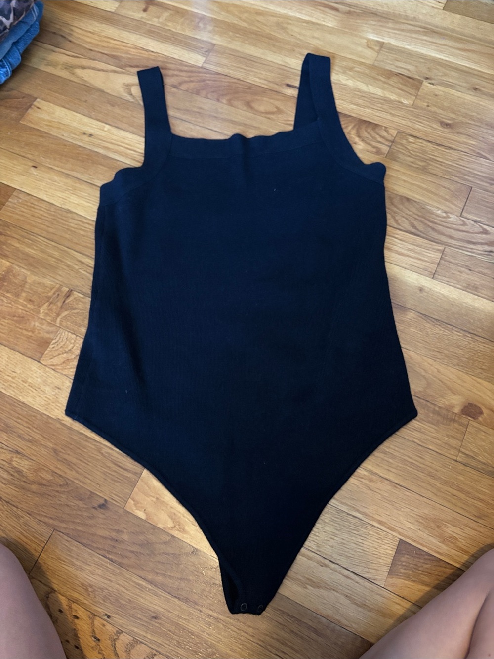 Abercrombie & Fitch Black Ribbed Tank Jumpsuit